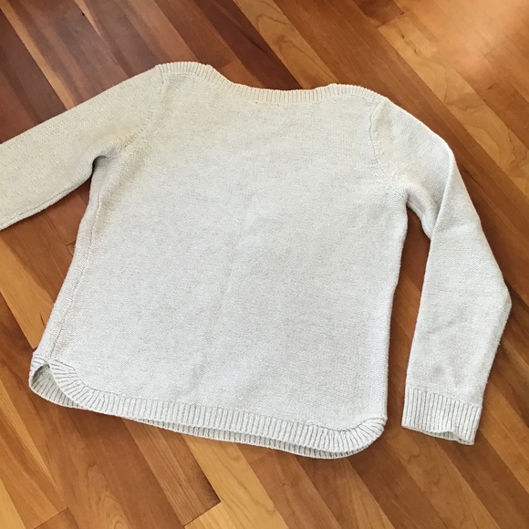 Talbots Cable Knit Sweater Jewel Embellished Small EUC - Picture 5 of 10